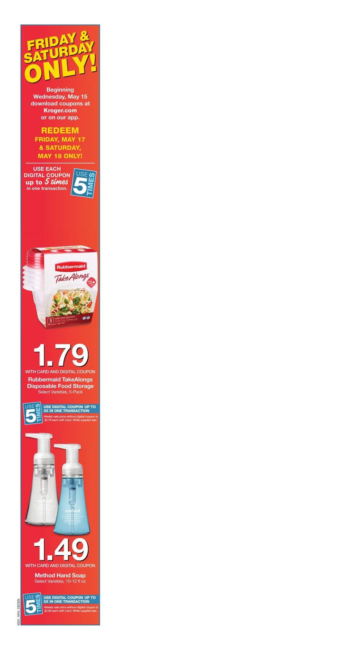 Kroger Weekly Ad from May 16