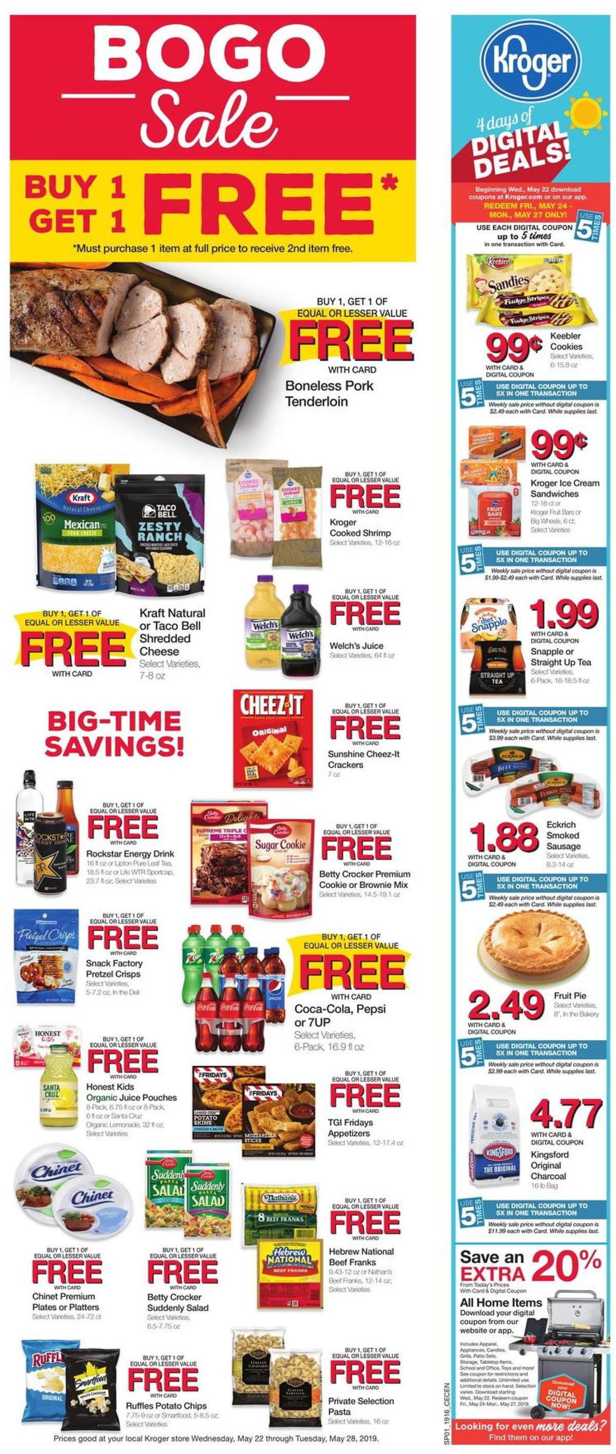 Kroger Weekly Ad from May 22