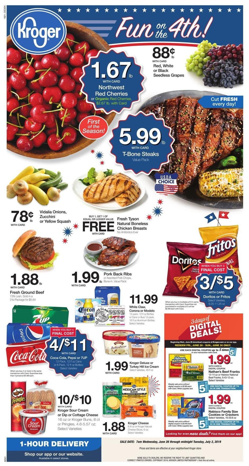 Kroger Weekly Ad from June 26