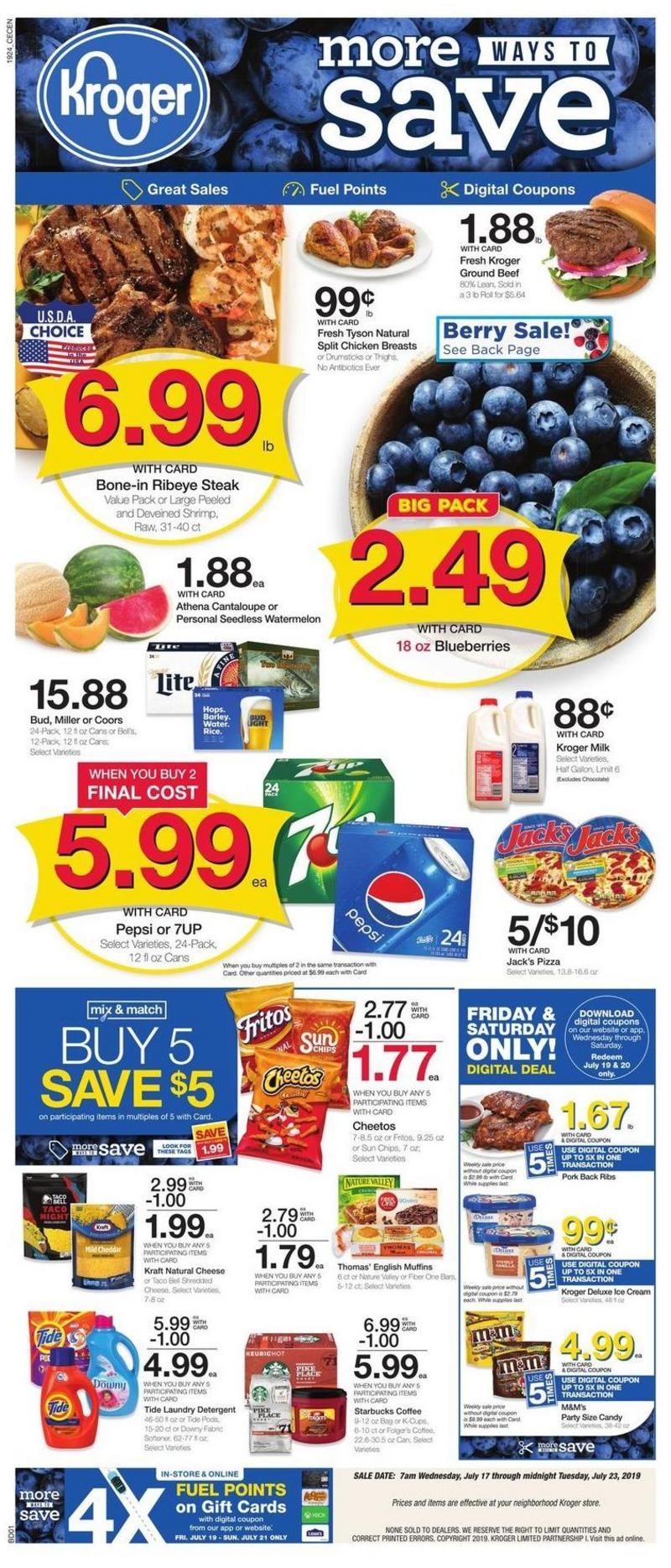 Kroger Weekly Ad from July 17