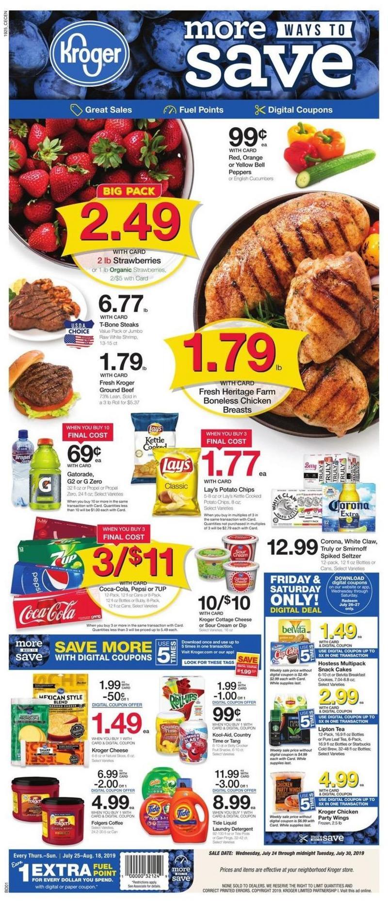 Kroger Weekly Ad from July 24