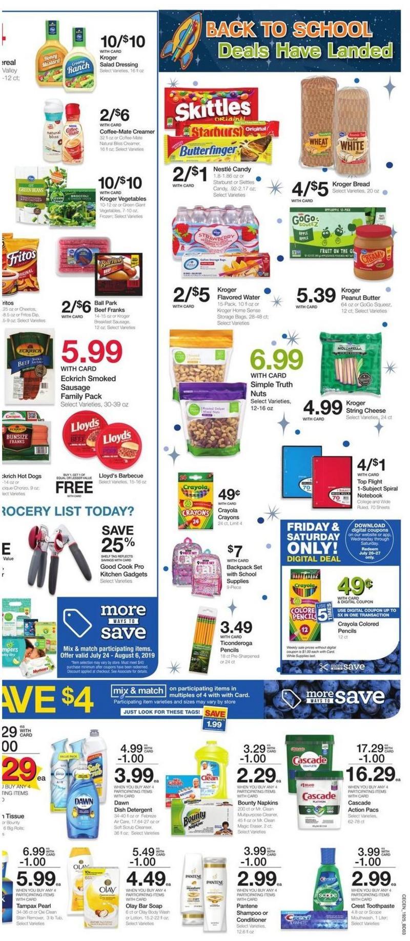 Kroger Weekly Ad from July 24