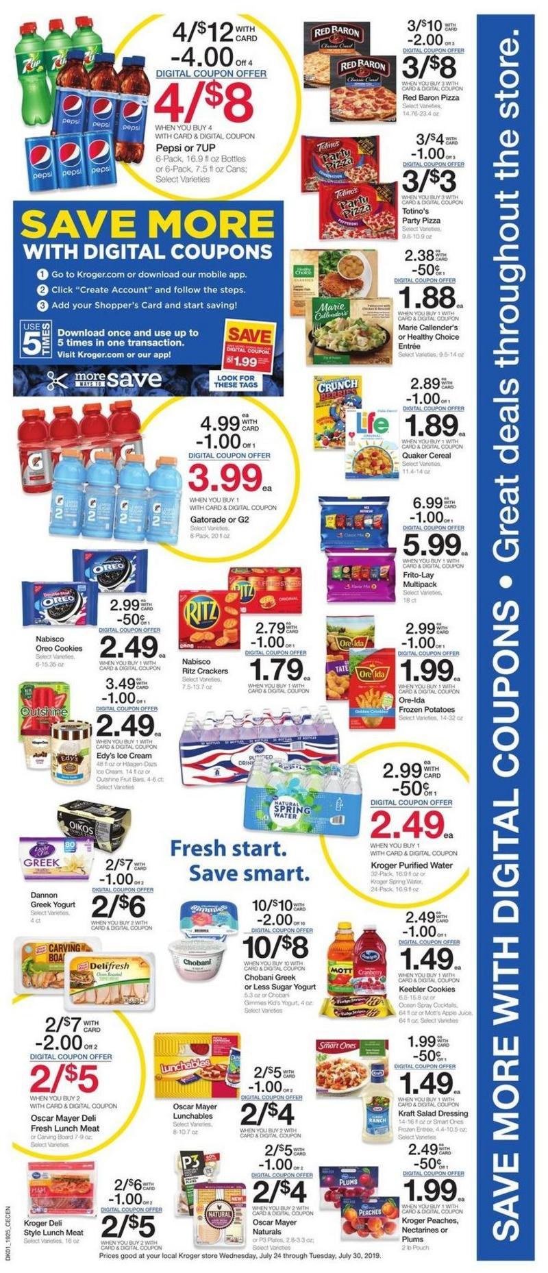 Kroger Weekly Ad from July 24