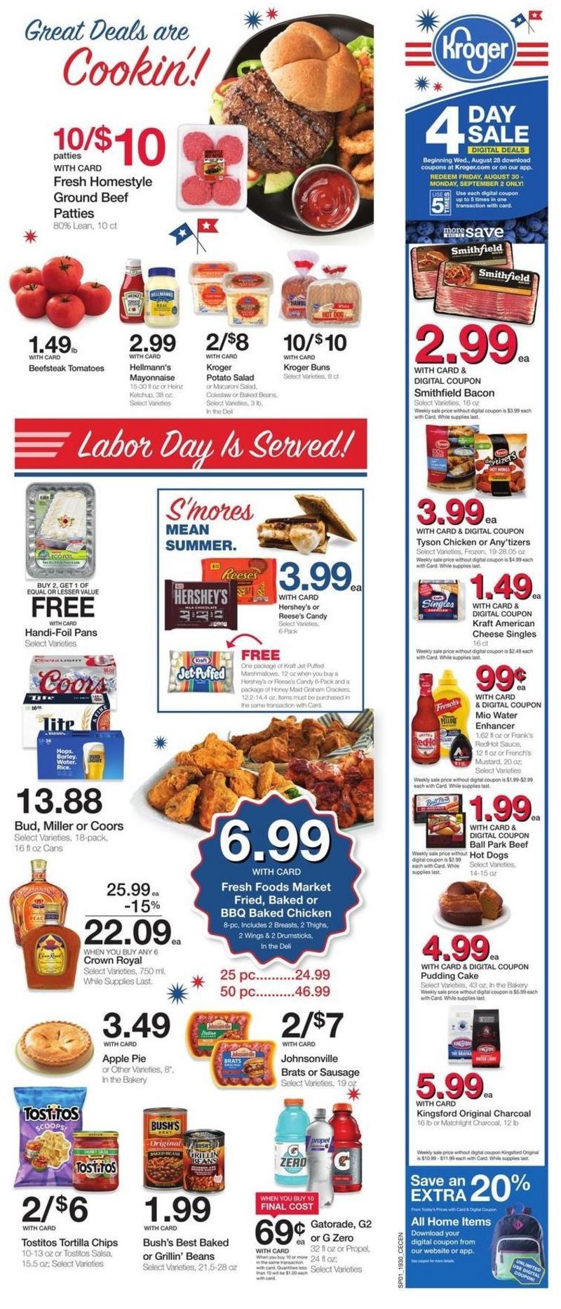 Kroger Weekly Ad from August 28
