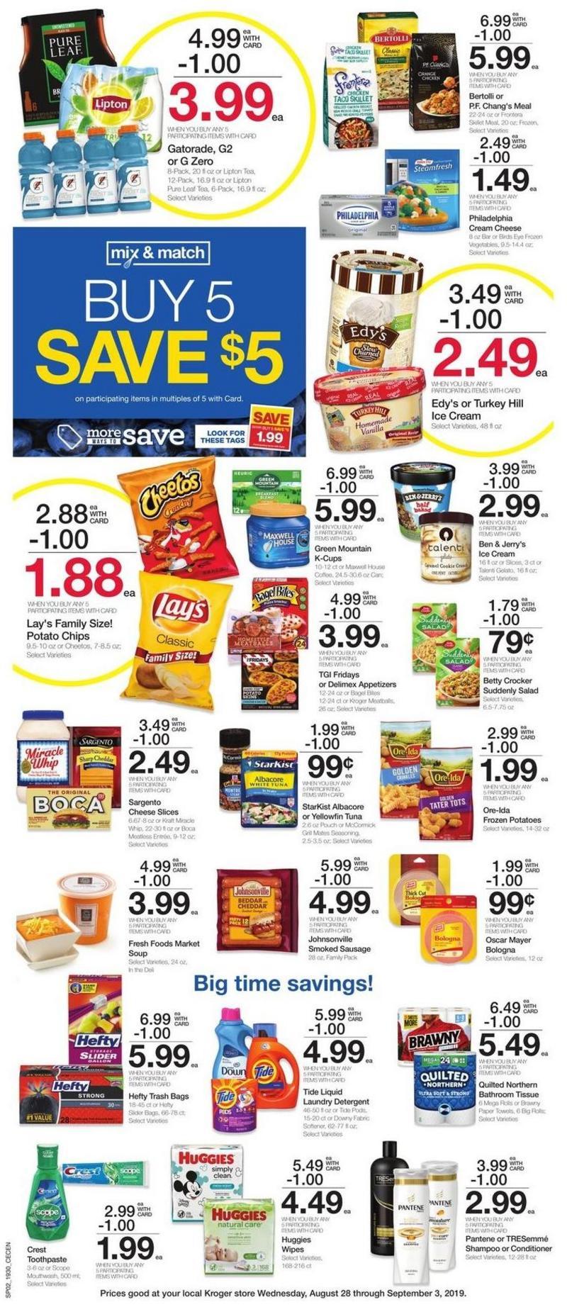 Kroger Weekly Ad from August 28