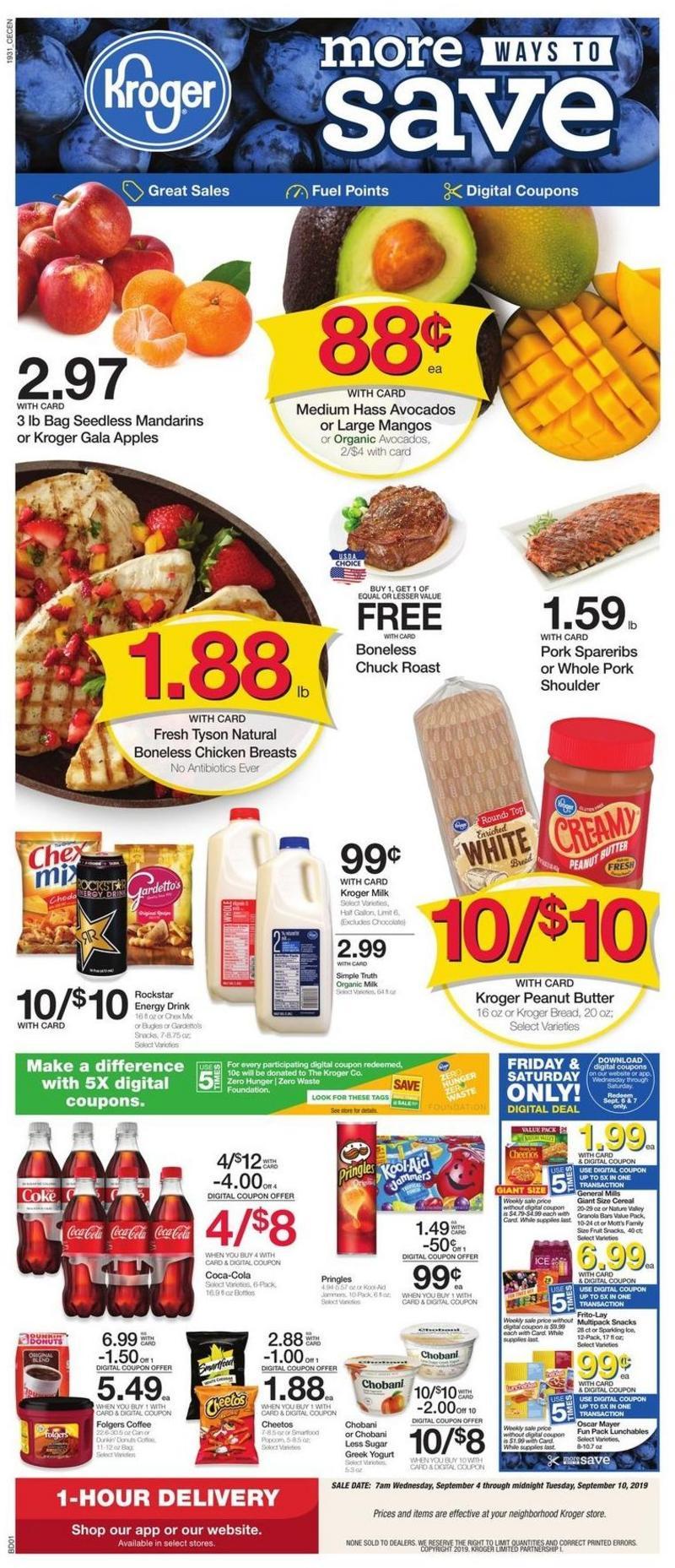 Kroger Weekly Ad from September 4