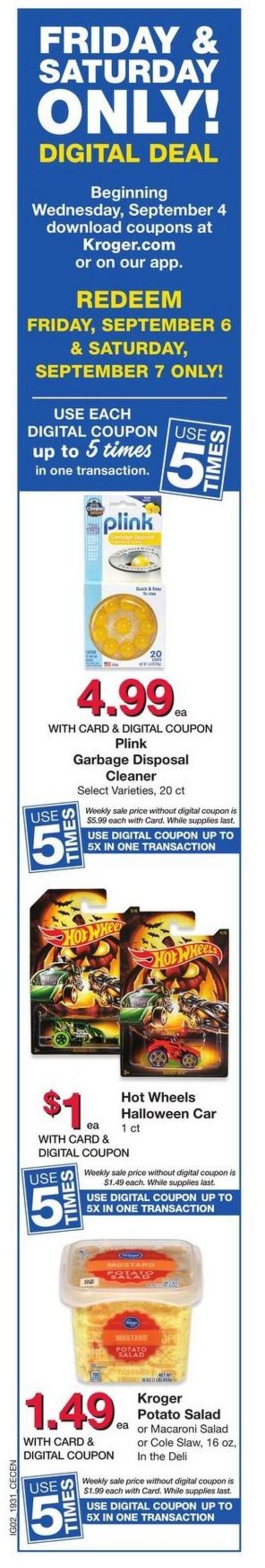 Kroger Weekly Ad from September 4