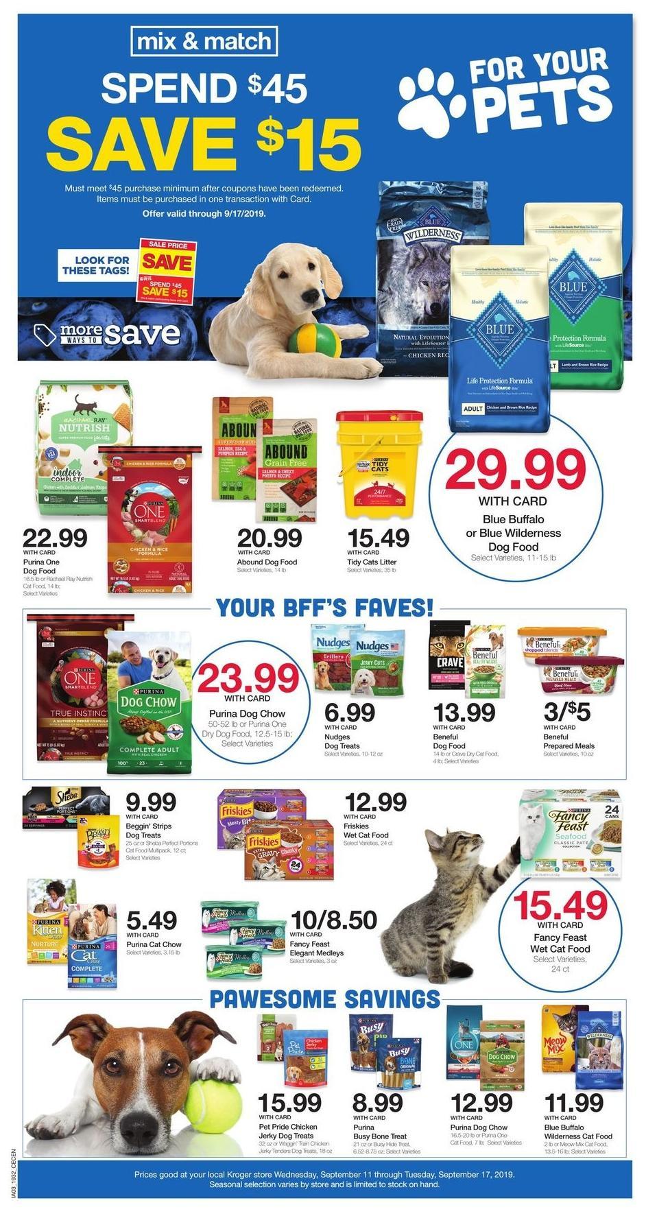 Kroger Weekly Ad from September 11