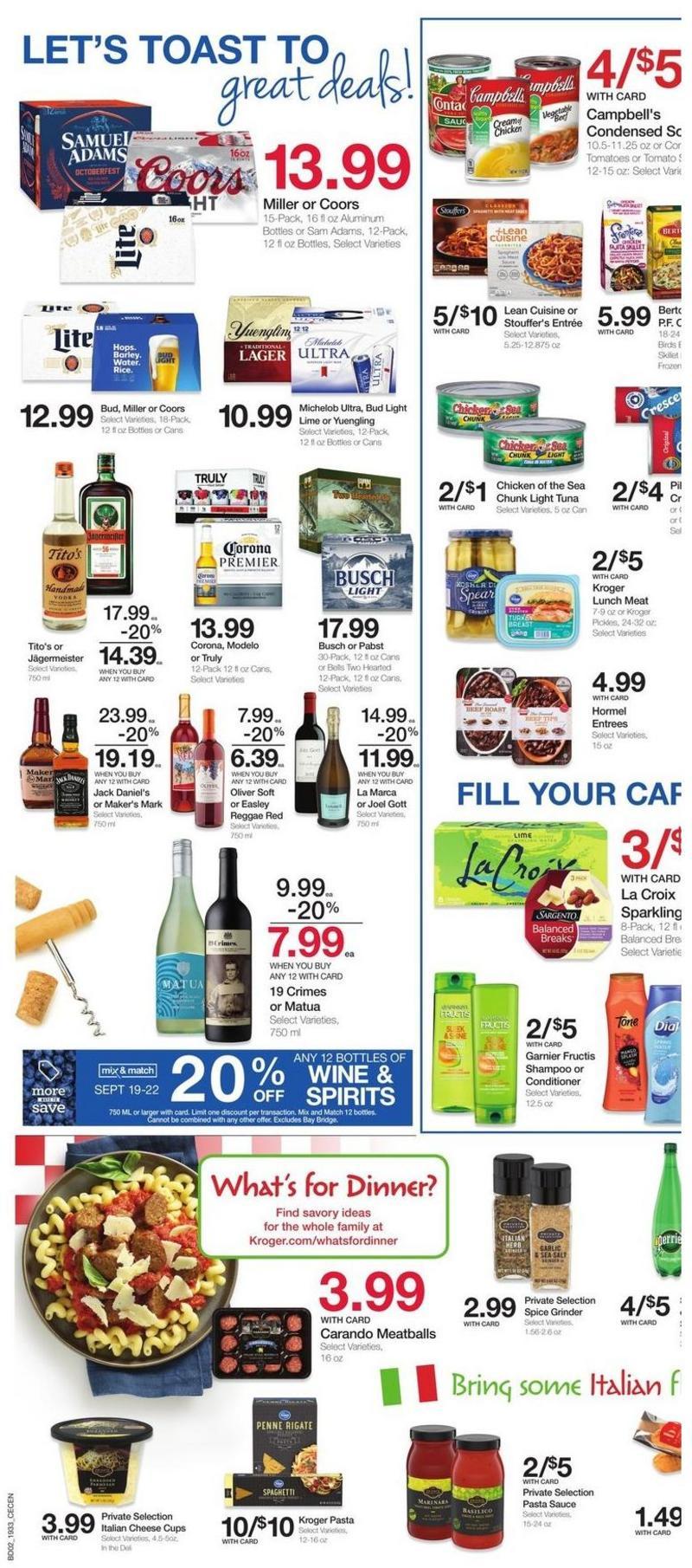Kroger Weekly Ad from September 18
