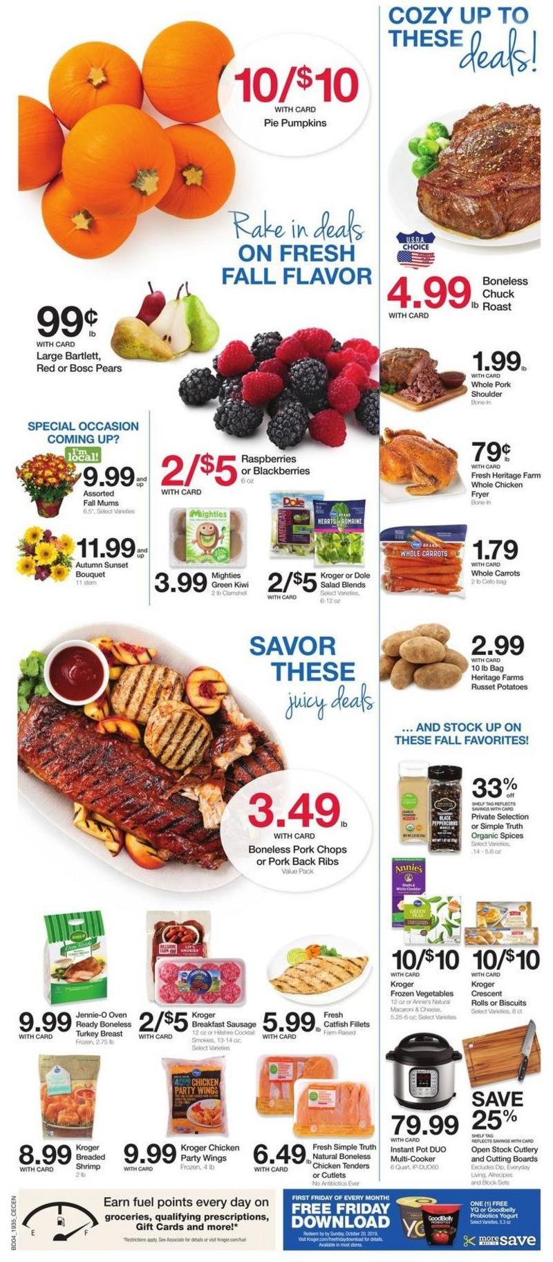 Kroger Weekly Ad from October 2