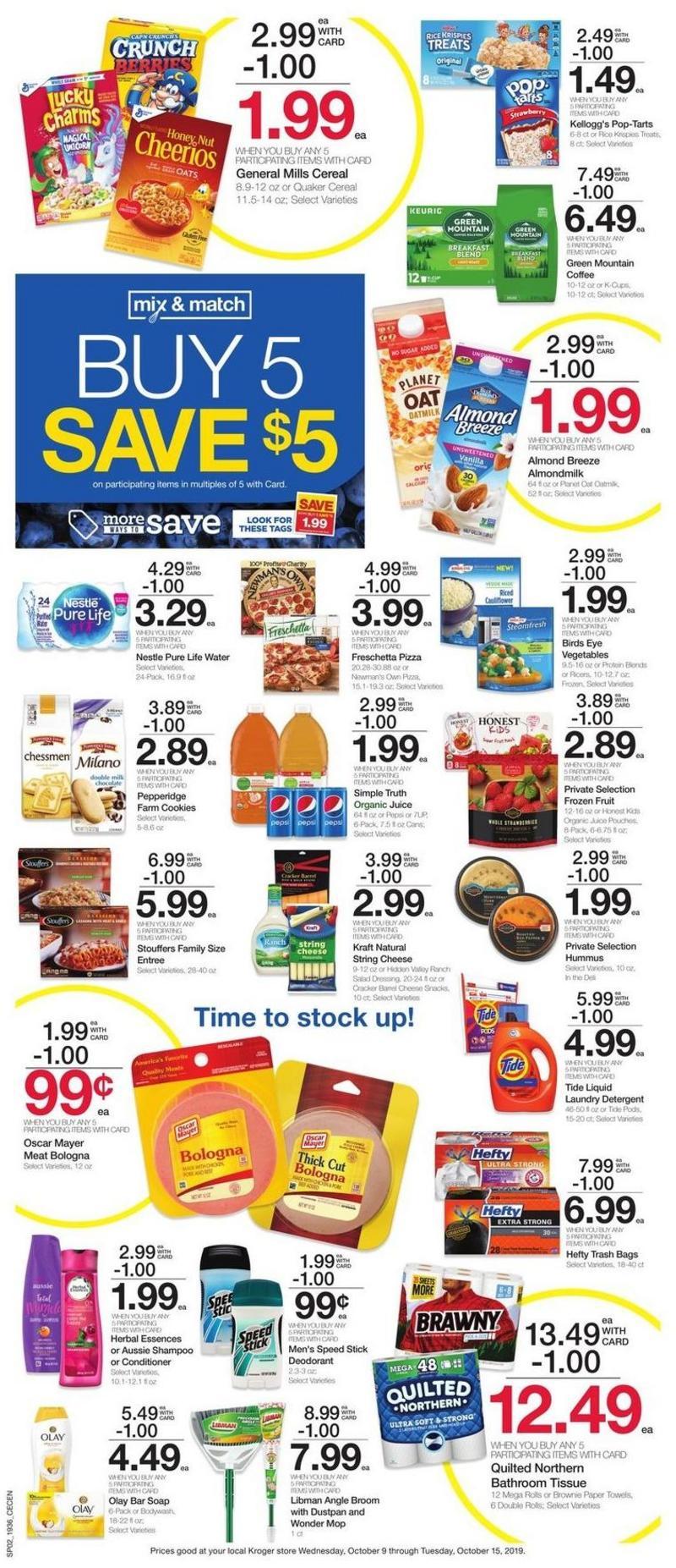 Kroger Weekly Ad from October 9