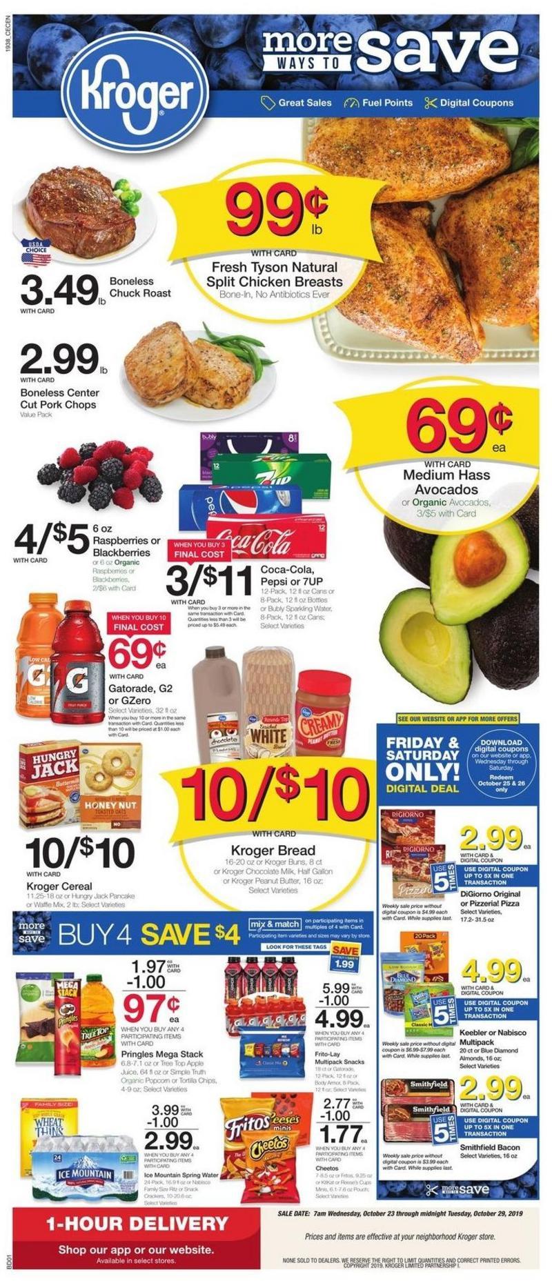 Kroger Weekly Ad from October 23