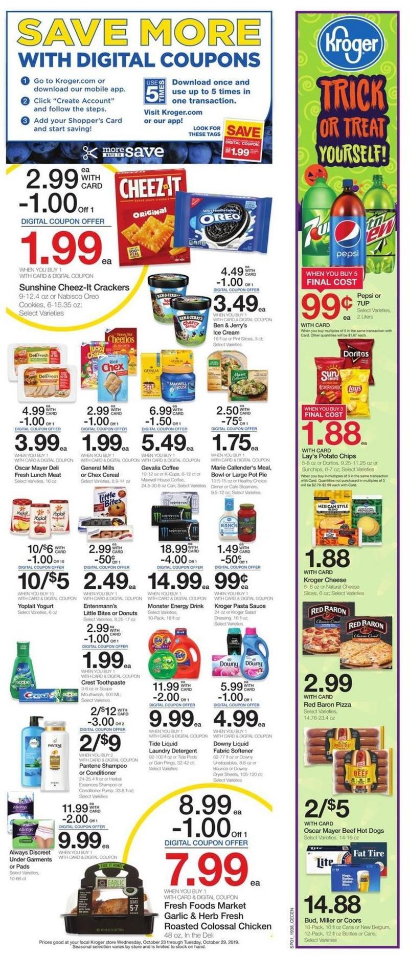 Kroger Weekly Ad from October 23