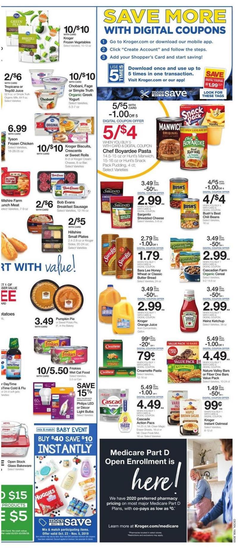 Kroger Weekly Ad from October 23