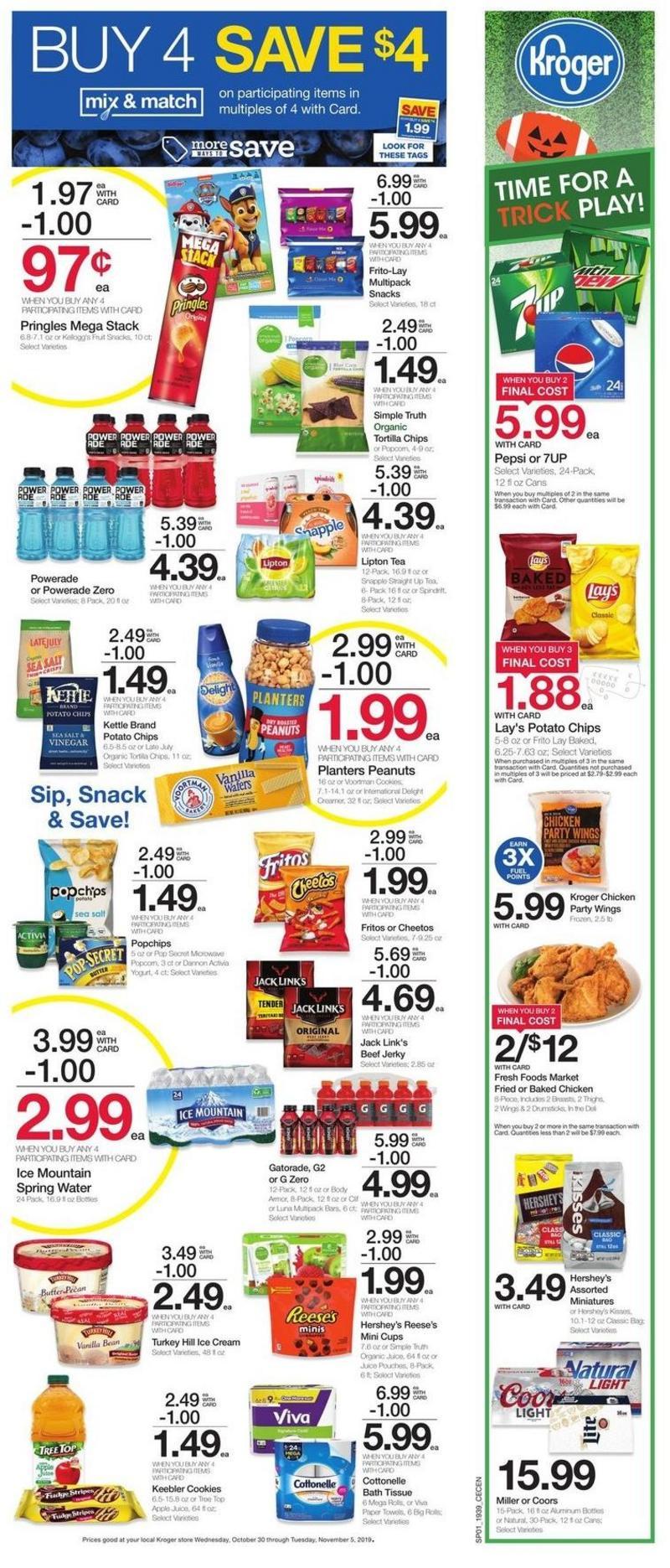 Kroger Weekly Ad from October 30