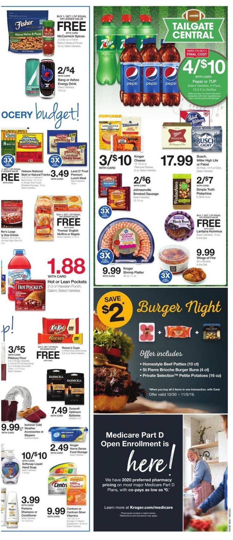 Kroger Weekly Ad from October 30