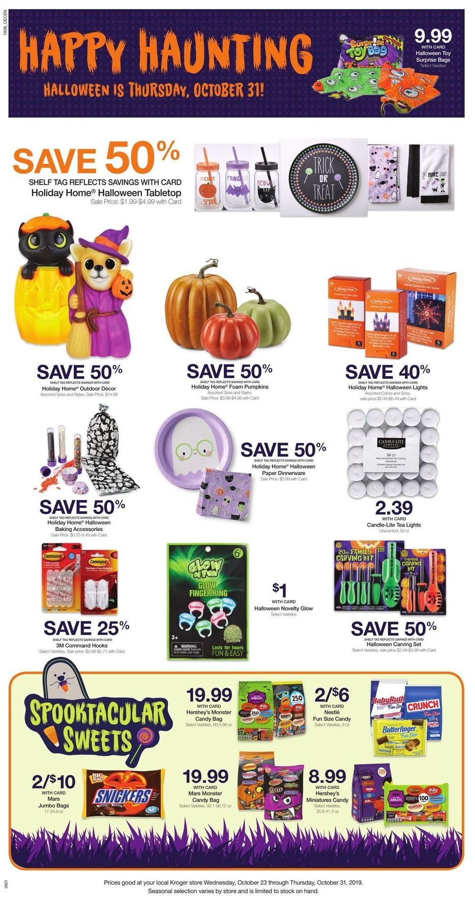 Kroger Weekly Ad from October 30
