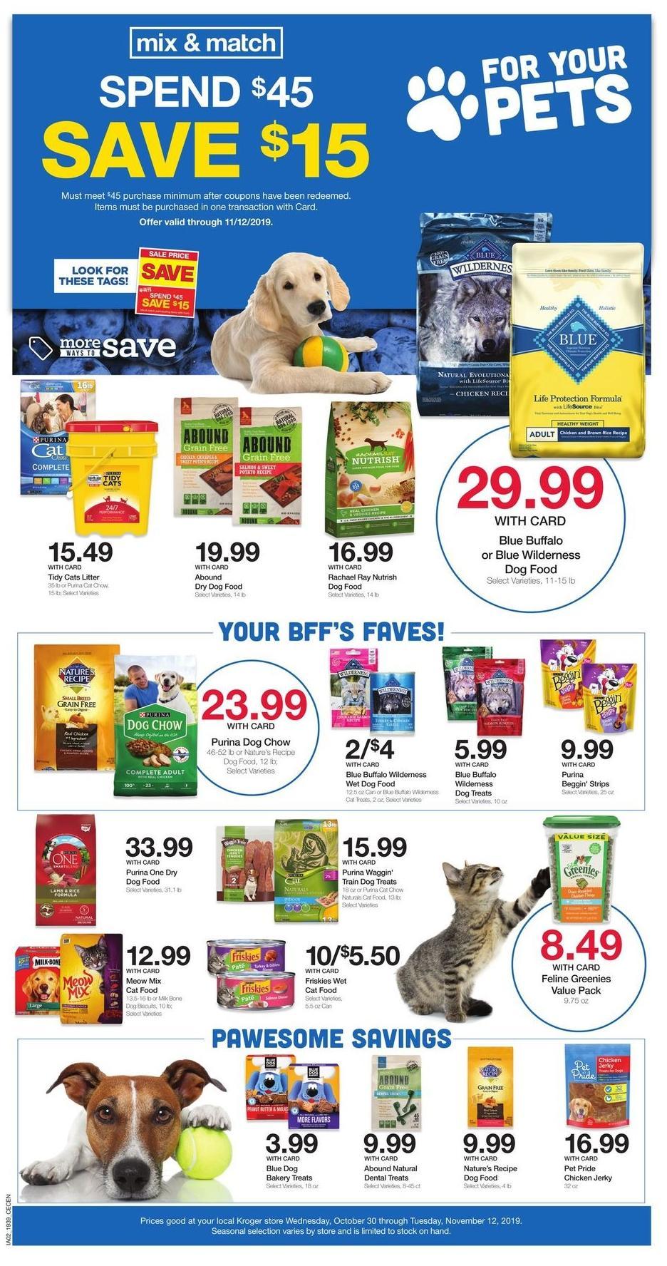 Kroger Weekly Ad from October 30