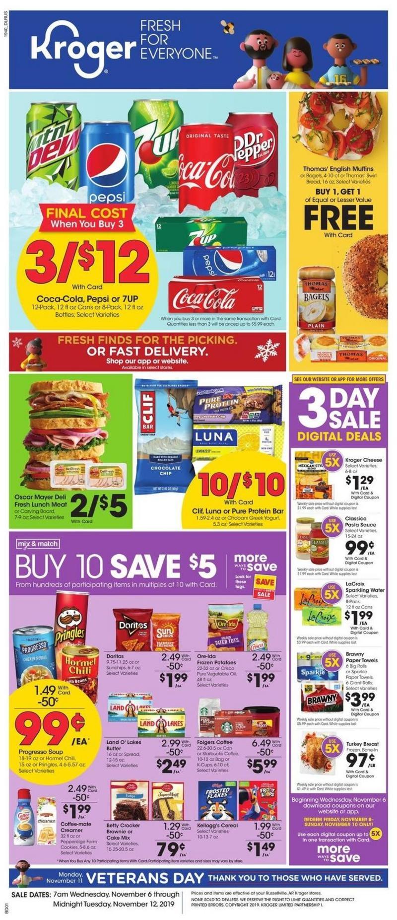 Kroger Weekly Ad from November 6