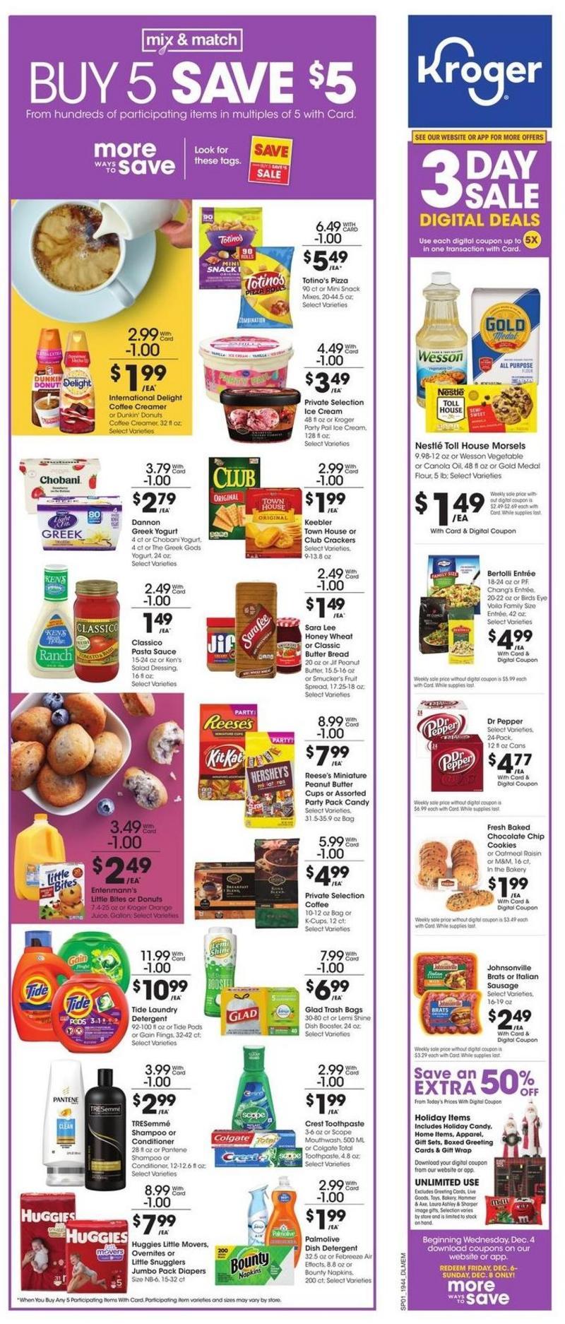 Kroger Weekly Ad from December 4