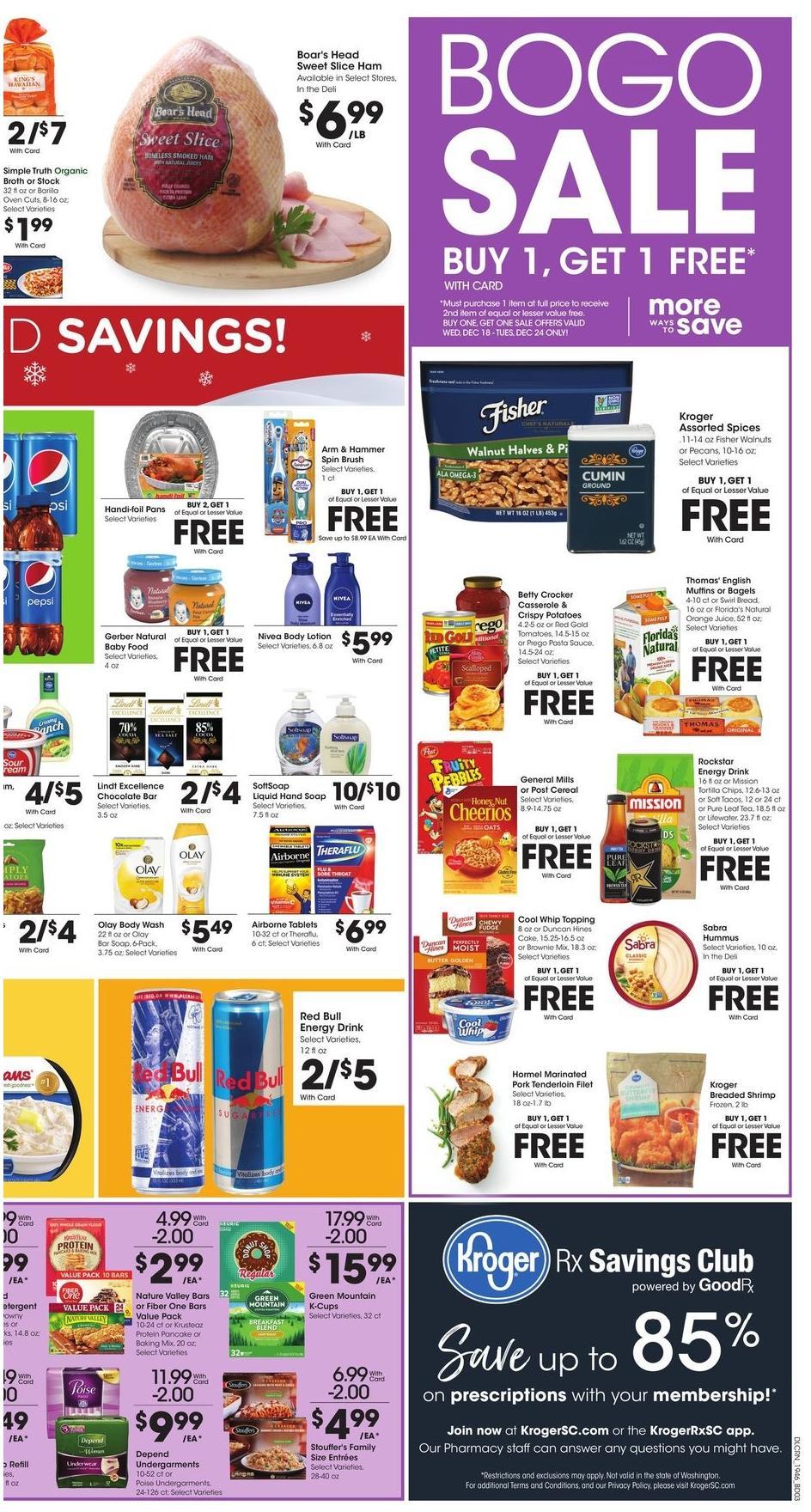 Kroger Weekly Ad from December 18