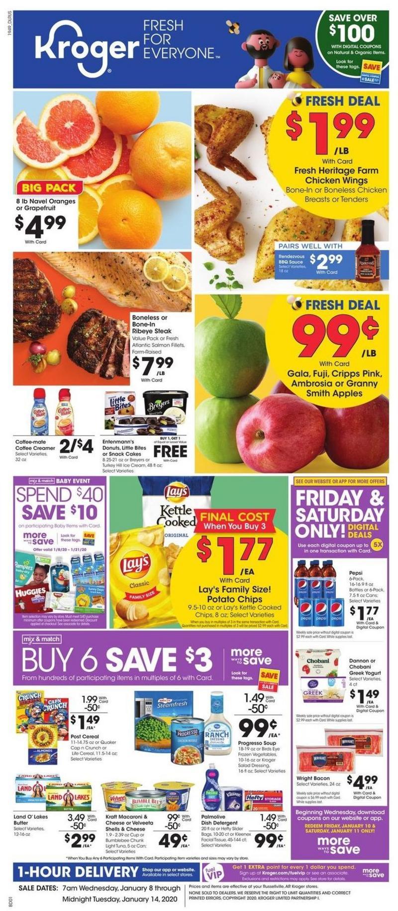 Kroger Weekly Ad from January 8