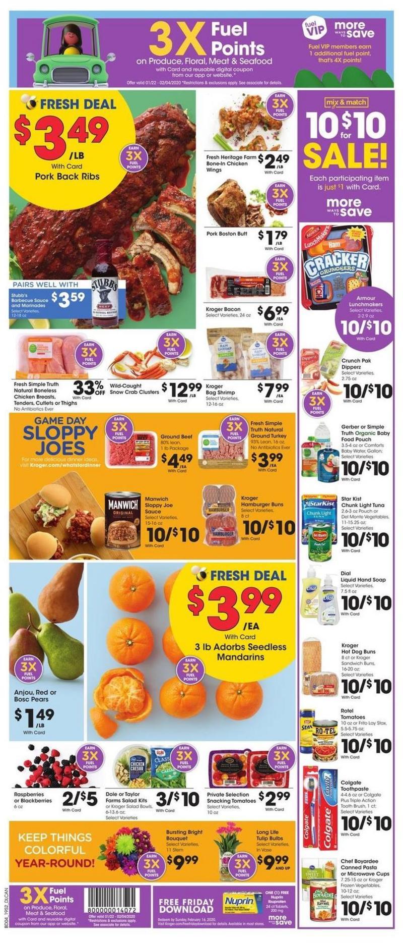 Kroger Weekly Ad from January 29