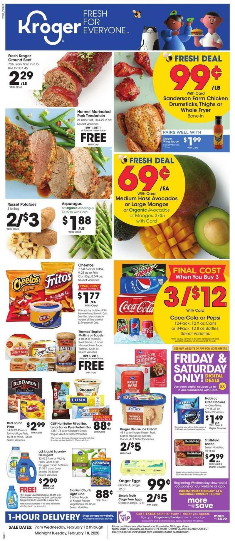 Kroger Weekly Ad from February 12