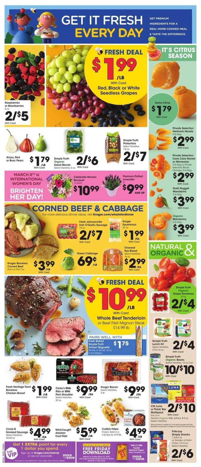Kroger Weekly Ad from March 4