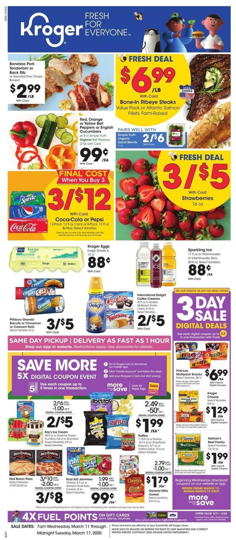 Kroger Weekly Ad from March 11