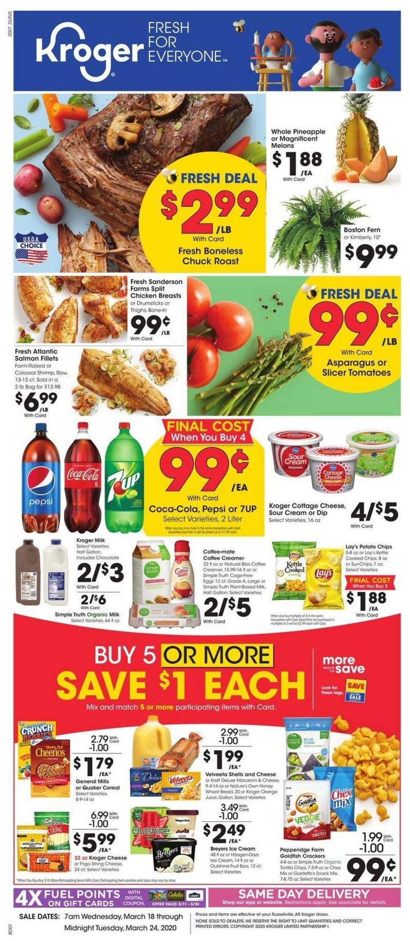 Kroger Weekly Ad from March 18
