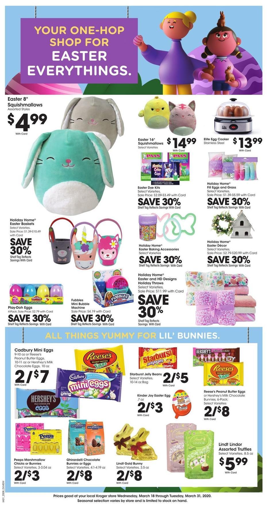 Kroger Weekly Ad from March 25