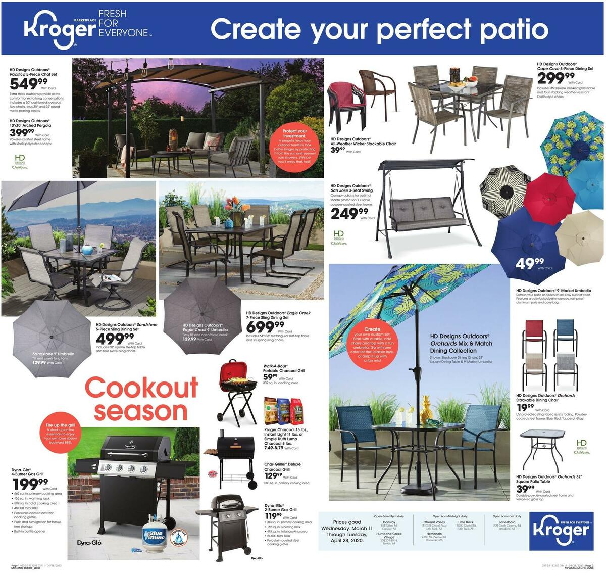 Kroger Outdoor Living Weekly Ad from March 11