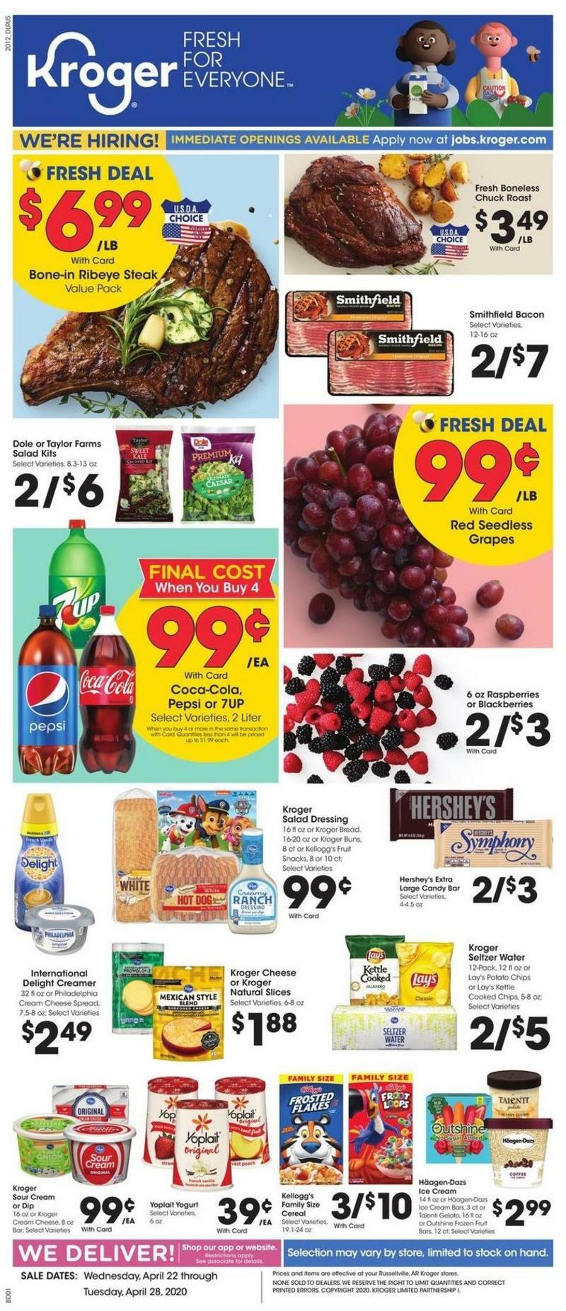 Kroger Weekly Ad from April 22
