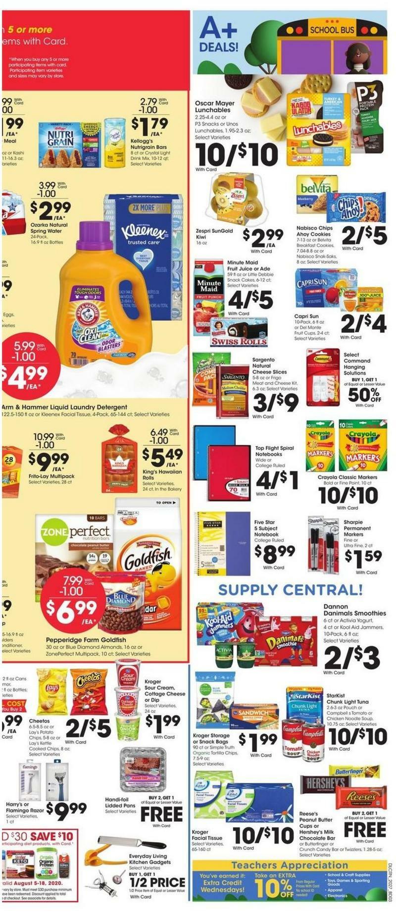Kroger Weekly Ad from August 5