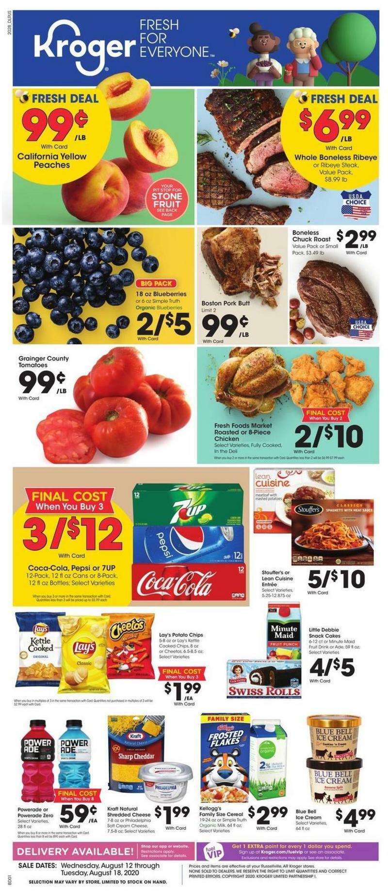 Kroger Weekly Ad from August 12