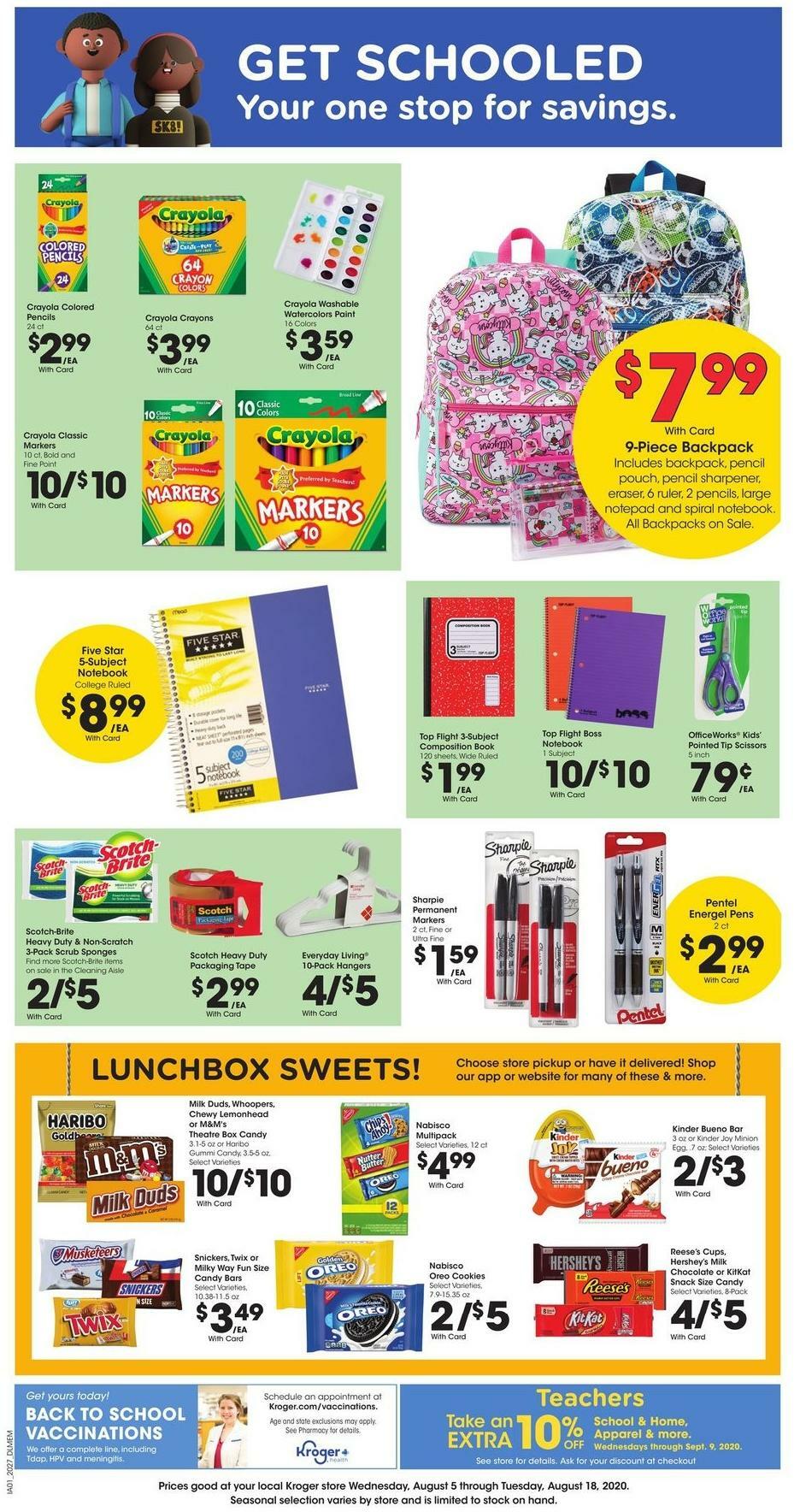 Kroger Weekly Ad from August 12