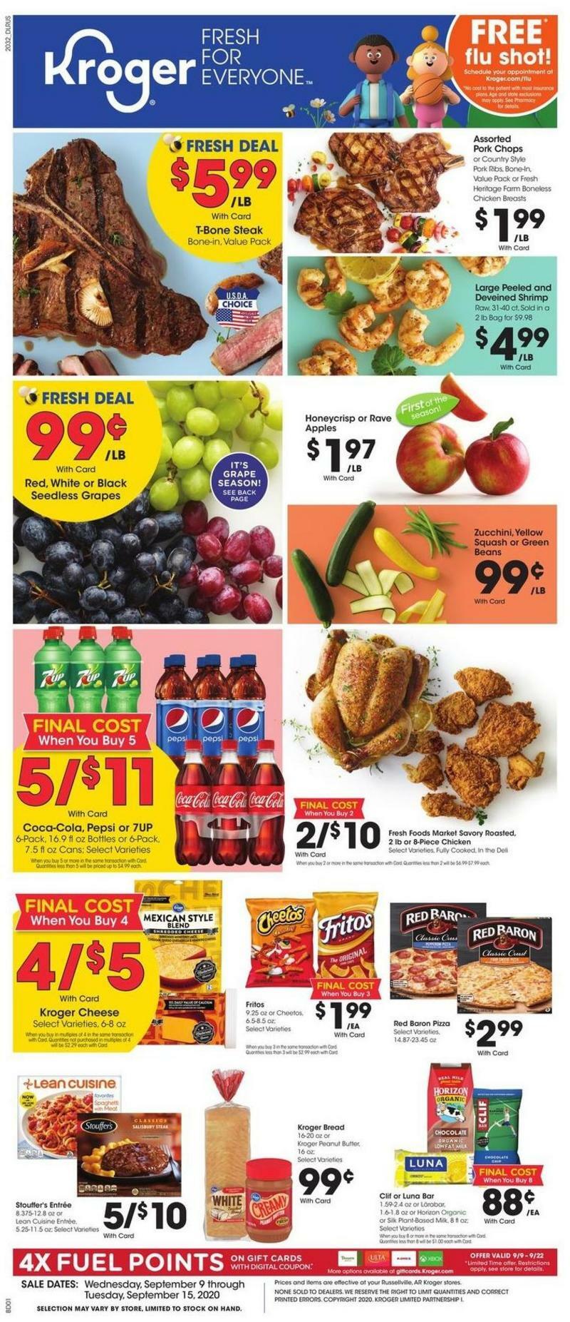 Kroger Weekly Ad from September 9