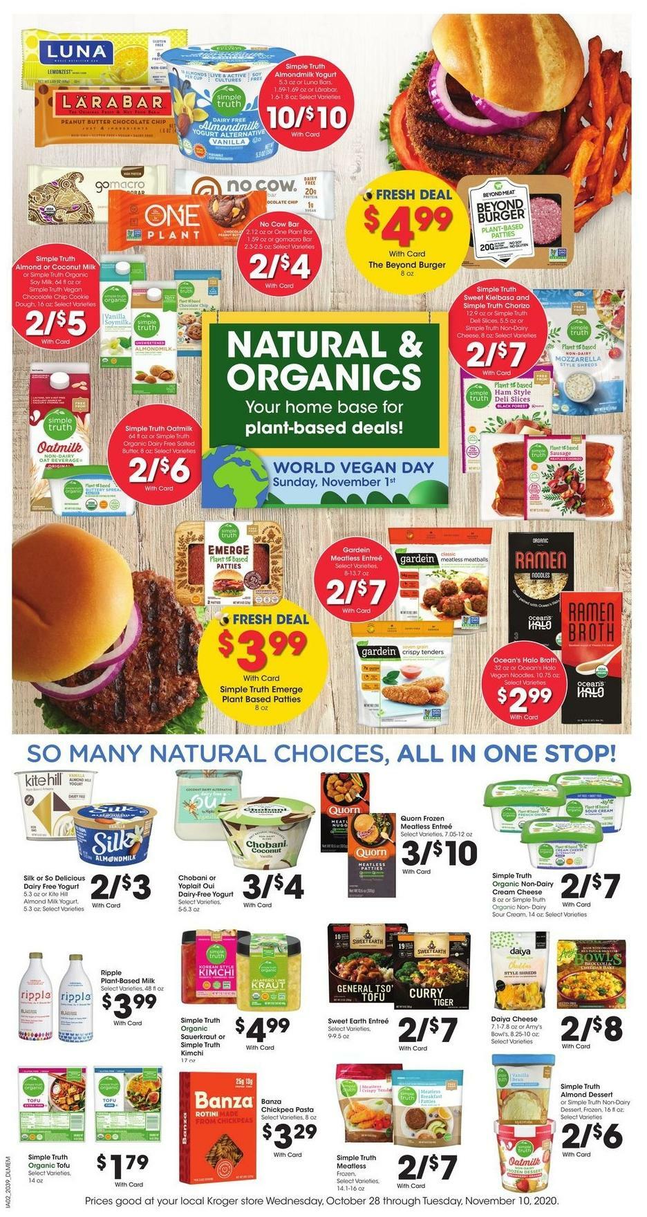Kroger Weekly Ad from October 28