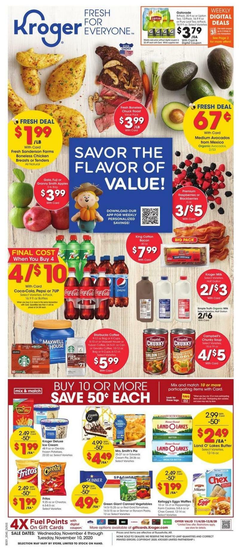 Kroger Weekly Ad from November 4
