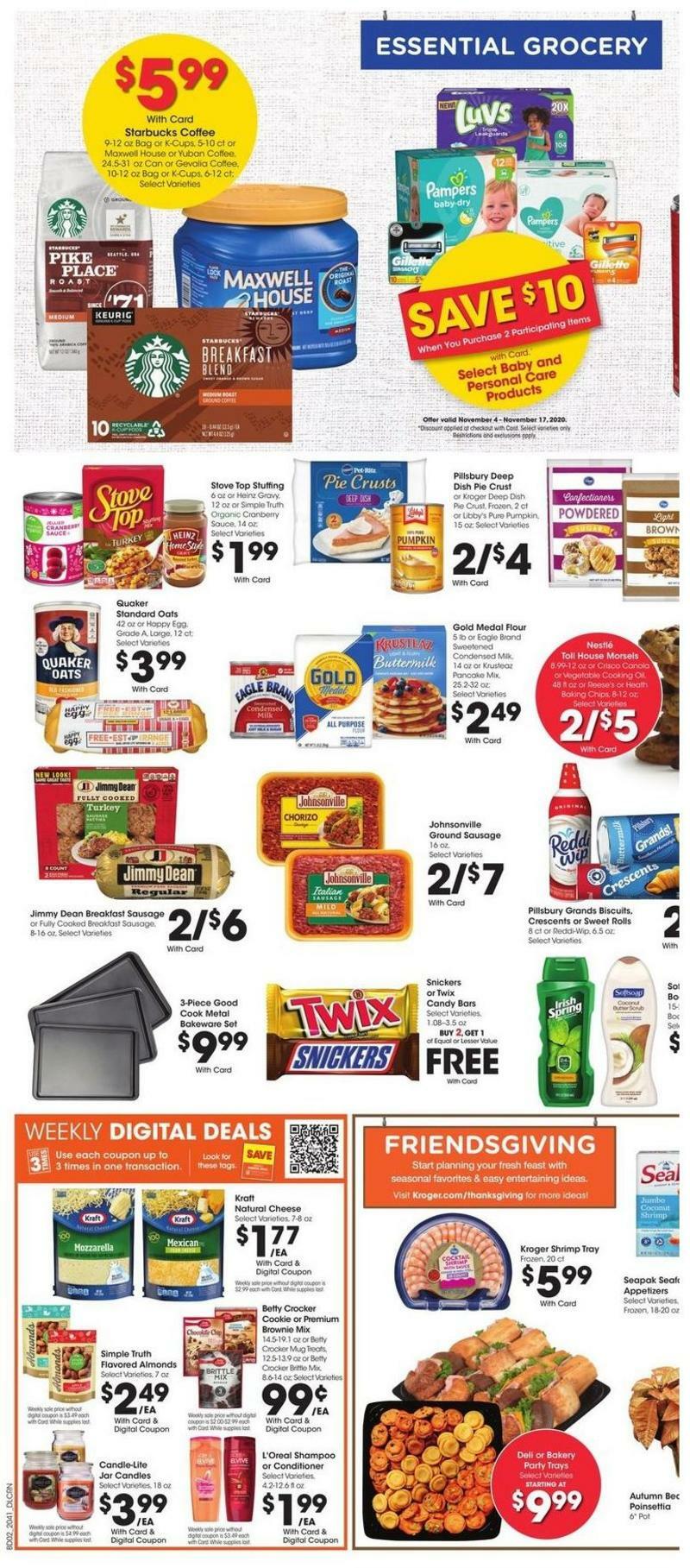 Kroger Weekly Ad from November 11