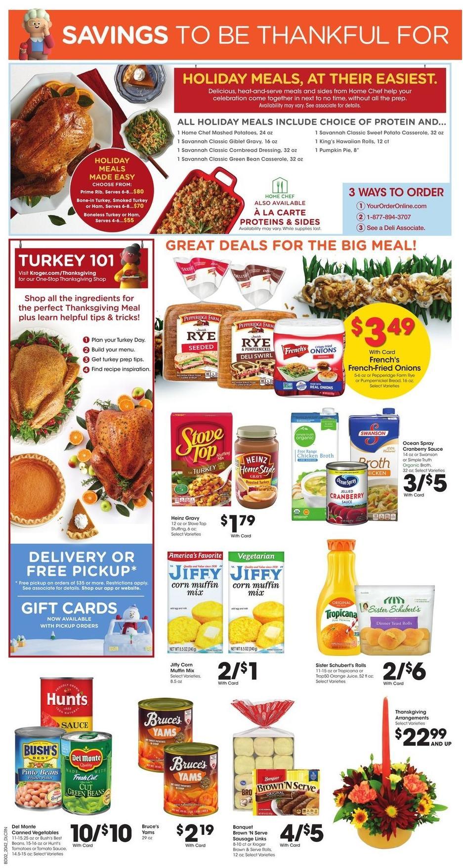 Kroger Weekly Ad from November 18