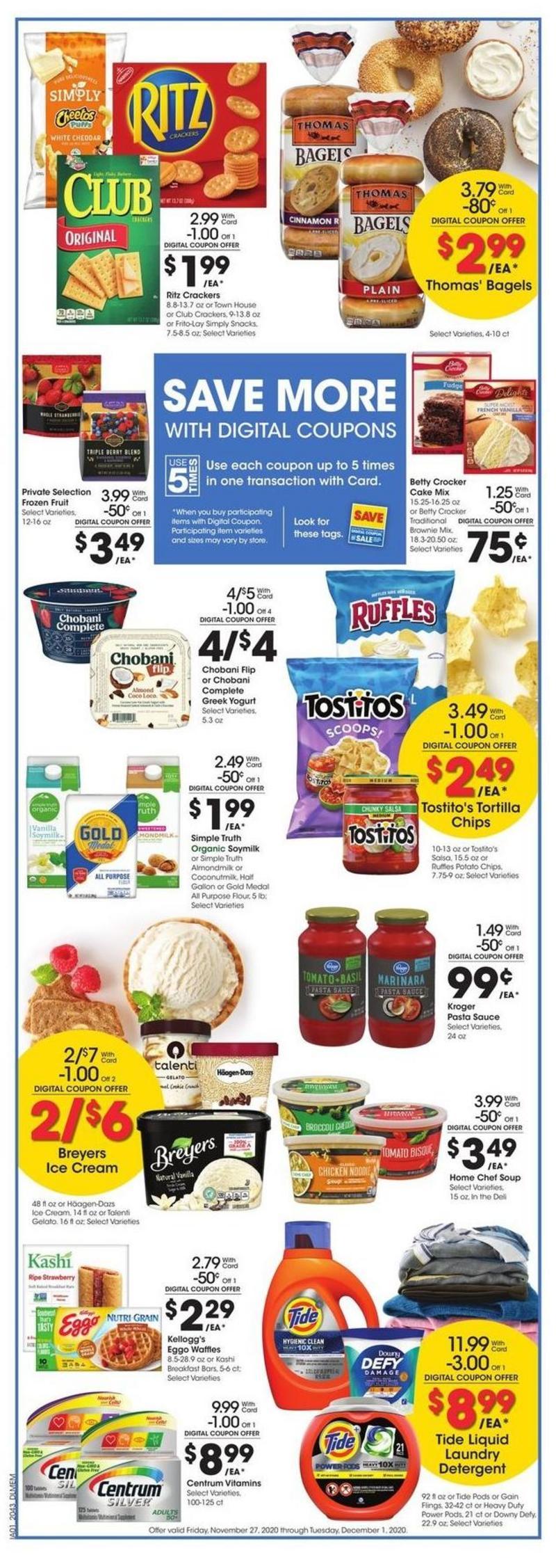 Kroger Weekly Ad from November 27