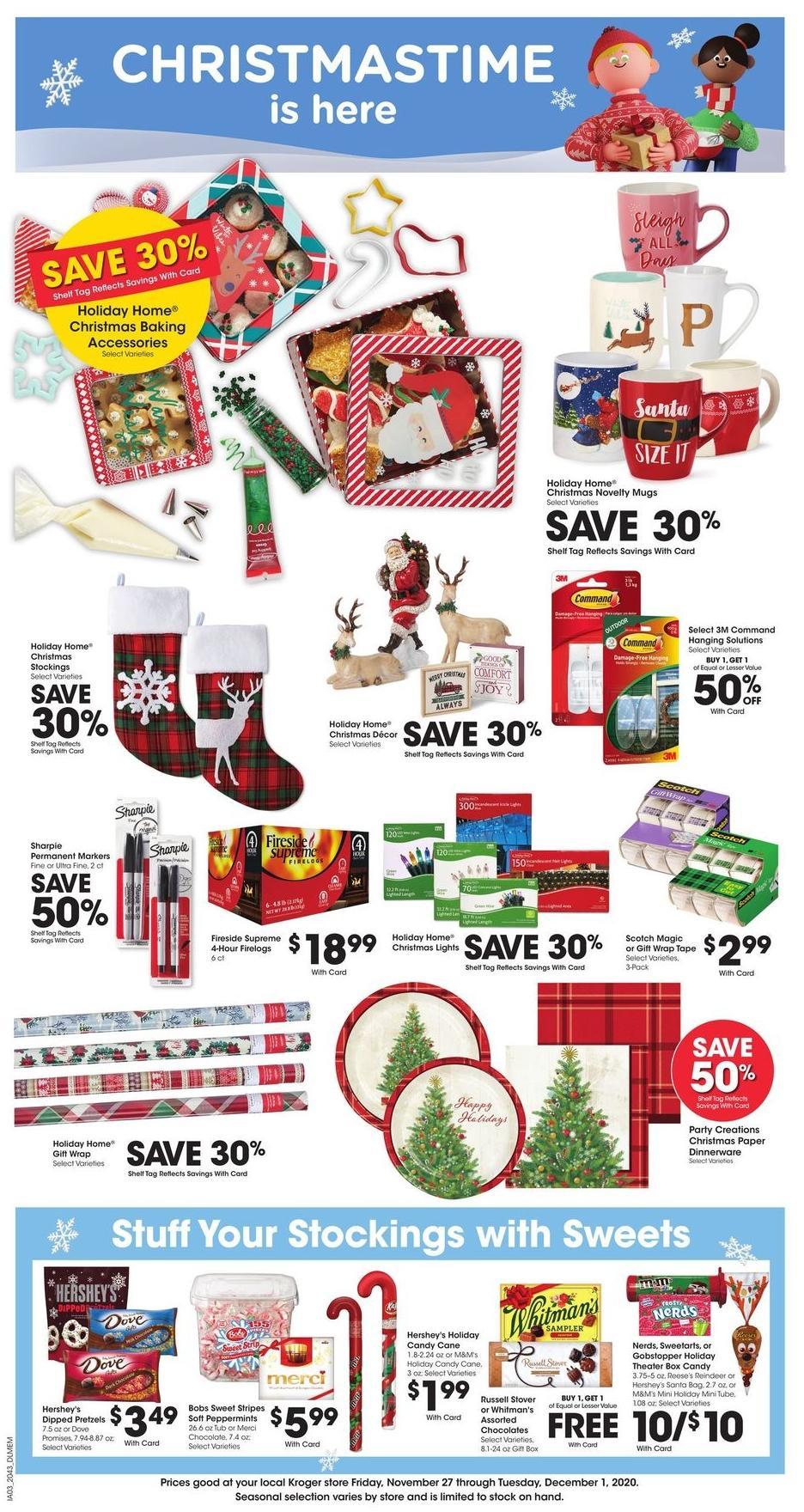 Kroger Weekly Ad from November 27