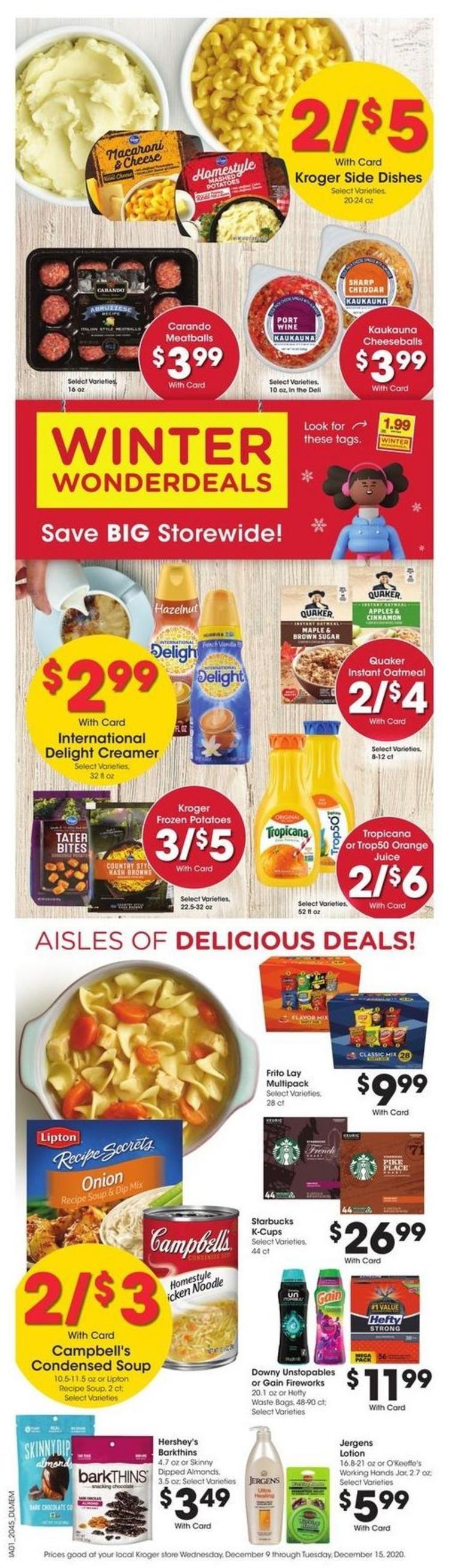 Kroger Weekly Ad from December 9