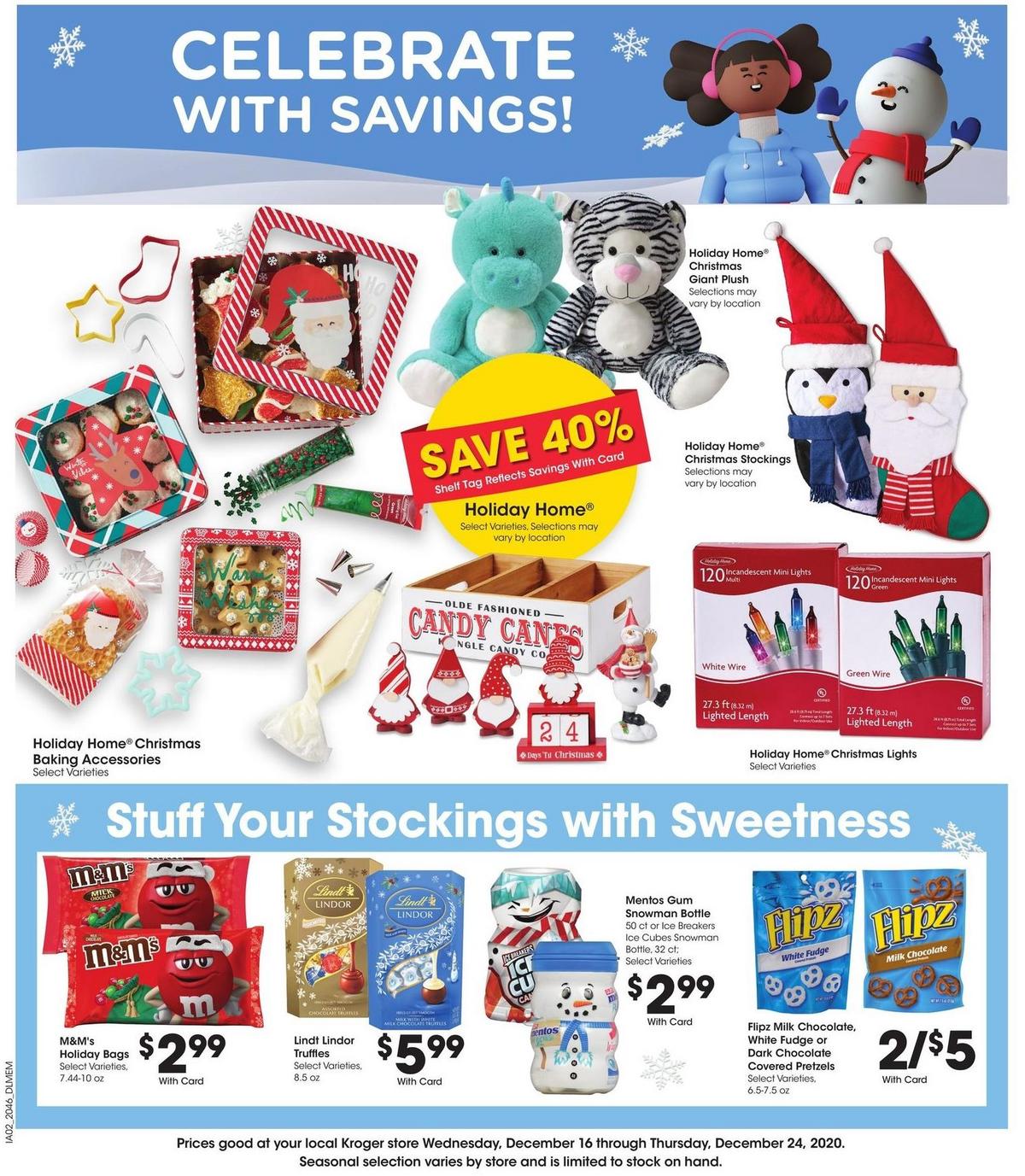 Kroger Weekly Ad from December 16
