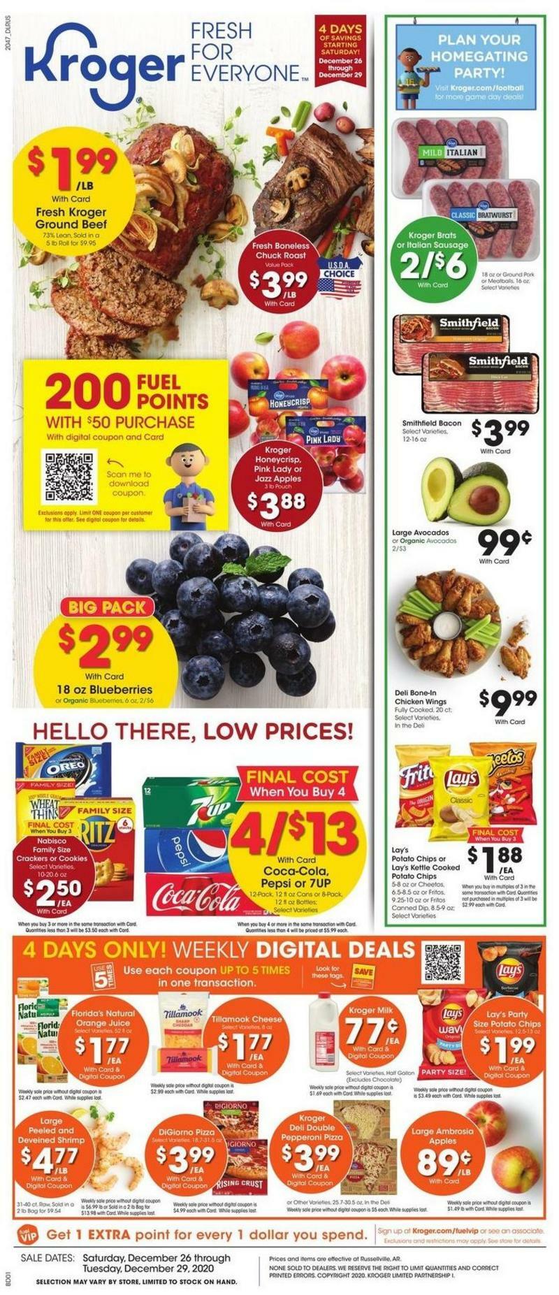 Kroger Weekly Ad from December 26