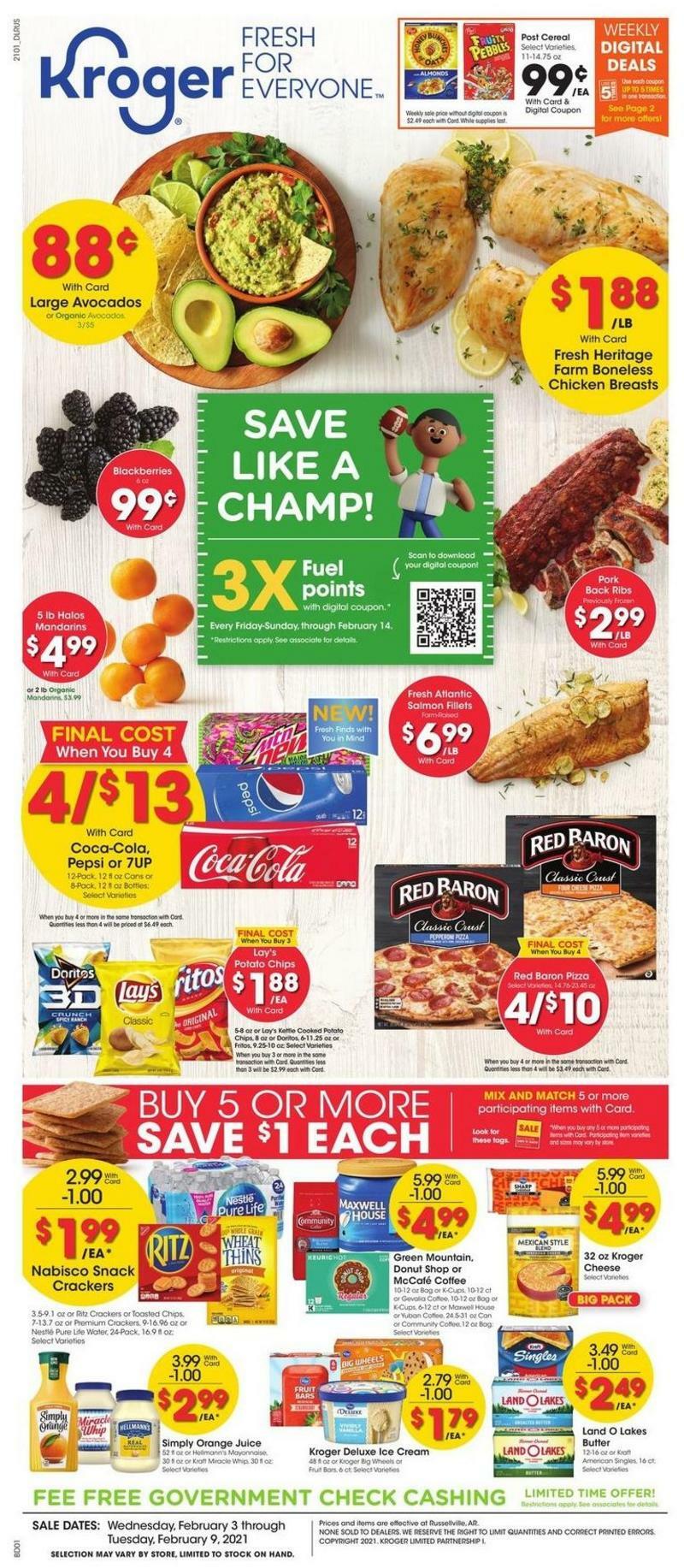 Kroger Weekly Ad from February 3