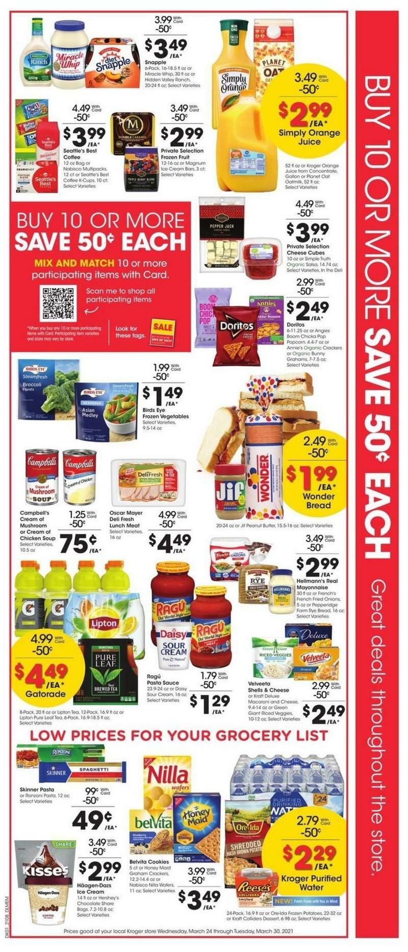 Kroger Weekly Ad from March 24