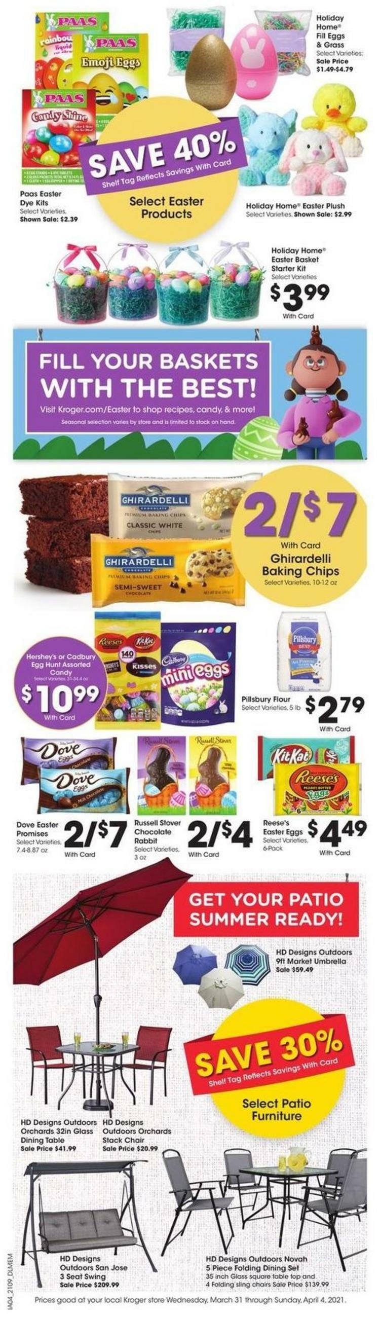Kroger Weekly Ad from March 31